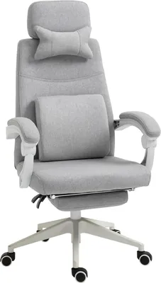 Produktbild von Bürostuhl, Gamingstuhl, Stuhl Mit Rollen, Ergonomisches Design, Polyester, Schaumstoff, Mehrschichtenplatte, Kunststoff, 62 X 68 X 117-127 Cm