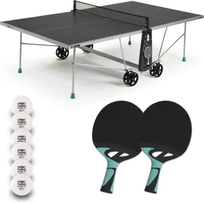Produktbild von Cornilleau Tischtennis-Set "100X Outdoor", Grau