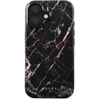 Produktbild von Burga Tough iPhone 16 Hülle Hardcase Backcover Stoßfest - Rose Gold Marble