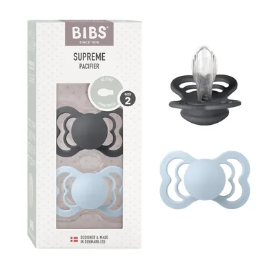 Produktbild von BIBS 260338 Supreme 6M+ Silikon-Schnuller, BPA-frei