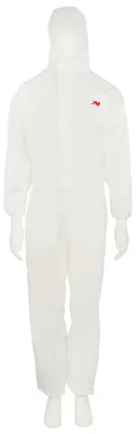 Produktbild von 3M 45204XL Schutzanzug, Typ 5/6, Größe 4XL, Weiß/Grün