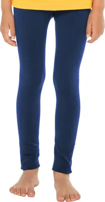 Produktbild von Celodoro Kinder Thermo Leggings (1 Stück) - warme Unterhose lang mit Innenfleece - Blau 134-140