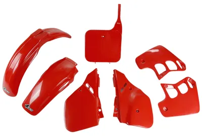 Image de Ufo Honda Cr 250 1988-1989 Hokit092-061 Kit plastique Rouge Rouge One Size