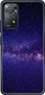 Produktbild von König Design Hülle kompatibel mit Xiaomi Redmi Note 11E Pro Kunststoff Soft Handyhülle - Handy Case Sternenhimmel