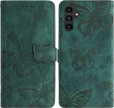 Produktbild von Samsung Galaxy A18 / A17 Hülle - Coverup Schmetterlinge Klapphülle - Grün