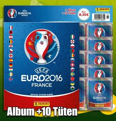 Produktbild von Panini UEFA EURO 2016 Sticker Album + 10 Tüten Starter (DE)