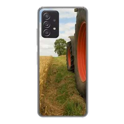 Produktbild von MuchoWow® Handyhülle Schutzhülle Hülle für Samsung galaxy a73 Traktor - Räder - Weizen Silikon Softcase Handy Hülle - Handyhülle