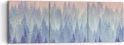 Produktbild von Bild auf Leinwand - Leinwandbild - Wald Baum Natur - 90x30cm - Wand Bild - Wanddeko - Wandbilder - Leinwanddruck - Bilder - Kunstdruck - Wanddekoration - Leinwand bilder - Wandkunst - CA90x30-3929