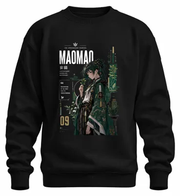 Imagen del producto de Maomao Apothecary, herbolario japonés, sudadera con cuello redondo, diseño "Y2K", colección "Kusuriya no Hitorigoto", color , talla S
