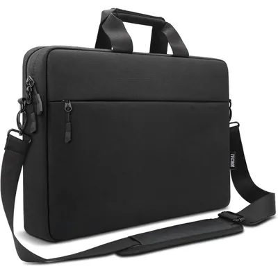 Image de Sacoche pour ordinateur portable, sac à bandoulière, 14-15 pouces, étanche, noir, pour ordinateurs portables