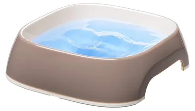 Productafbeelding van Ferplast Glam hondenvoerbak van kunststof, antislip, 0,75 liter, grijs