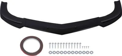 Produktbild von 3-teiliges Frontstoßstangen-Lippen-Spoiler-Splitter-Bodykit für C-Klasse W204 Facelift AMG C63 2011–2014, glänzendes Schwarz