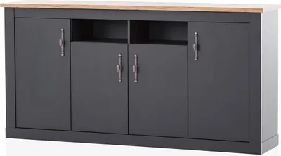 Produktbild von Großes Sideboard Catania - Anthrazit Wotan Eiche