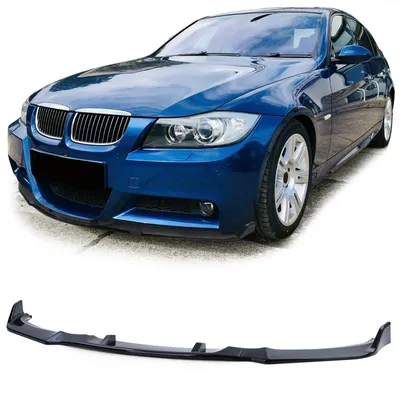 Produktbild von Front Spoiler Lippe Performance Schwarz Glanz passend für BMW 3er E90 E91 05-08