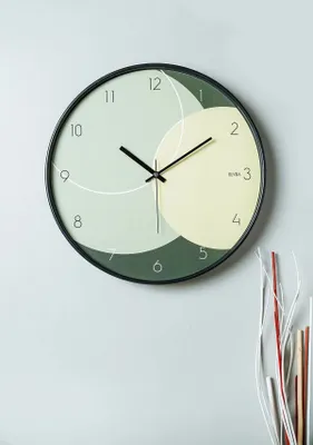 Produktbild von Opviq, Pinoyşl, Dekorative Wanduhr, Mehrfarbig, 100 % GLAS, 42 x 42 cm