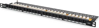 Produktbild von Digitus Class E, CAT 6, RJ-45, 483 mm, N 50173, ISO/IEC 11801, Schwarz