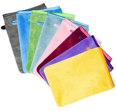 Produktbild von 8 weiche Mikrofaser-Waschlappen für die Körper- und Gesichtspflege