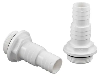 Produktbild von Schlauchtülle Pumpenanschluss 1 1/2' AG 32/38 mm weiß (2 Stk.)