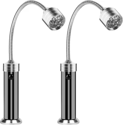 Produktbild von Grill Licht, 2 Stück Magnetische Grilllampe, Outdoor Grill Lichter, BBQ Licht Set, 360 Grad Drehwinkel, Grill Lichter BBQ Zubehör für Barbecue Picknick Outdoor