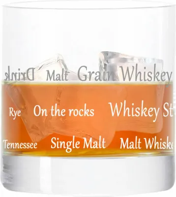 Immagine prodotto di Leonardo Whiskybecher, Whisky Themenglas mit Schriften Stil 05, Tumbler, Geschenk Stimmungsglas mit lustiger Gravur, Glas, 190 ml
