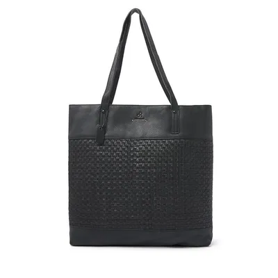 Zdjęcie produktu dla dR Amsterdam Tampa, torba shopper z plecionym wzorem, kolor czarny