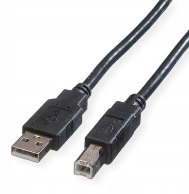 Produktbild von ROLINE USB 2.0 Kabel A-B Männlich Schwarz 1,8m