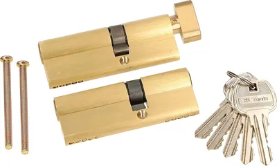 Obrázok produktu pre KOTARBAU® Sada cylindrických vložiek s kľúčom 2 ks. 50x35mm s uzamykacím kolíkom