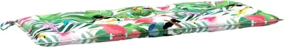 Image de vidaXL Coussin pour banc de jardin Multicolore 120x50x7 cm Tissu