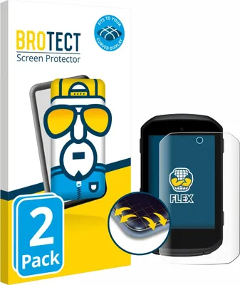 Produktbild von 2x BROTECT Fullscreen Schutzfolie für Garmin Edge 850 / 550 Displayschutz Folie Fullcover Klar Transparent