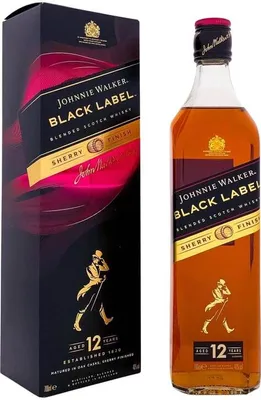 Produktbild von Johnnie Walker Black Label 12 Years Sherry Finish + Box 700ml 40% Vol.
