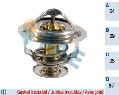 Produktbild von FAE Thermostat Kühlmittel 85°C für HYUNDAI i30 (FD) für KIA Picanto (SA)