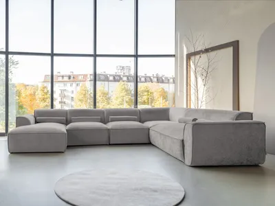 Produktbild von MIUFORM Flex Felix - Modulares 8-Sitzer Panorama-Ecksofa - 337x265cm - Modulsofa Couch