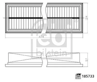 Produktbild von FEBI BILSTEIN 185733 Innenraumfilter Pollenfilter