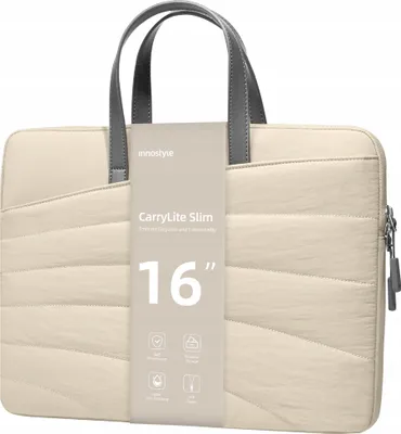 Produktbild von Innostyle Damen Laptoptasche 15 6 16 Wasserdicht Carrylite Slim Beige