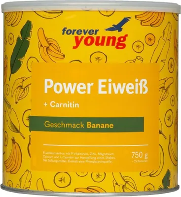 Produktbild von Forever Young Dr. Strunz Power Eiweiß Plus – 750 g Banane