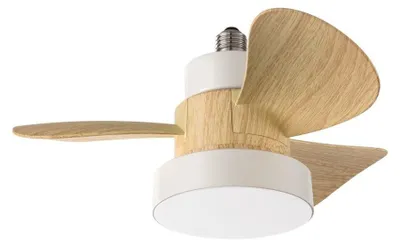 Obrázek produktu pro Perenz -  Stropní ventilátor Perenz bílý Ø36 cm - LED 15W, E27, 3 rychlosti, tichý, s dálkovým ovládáním, lopatky z ABS