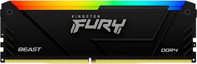Zdjęcie produktu dla DDR4 32GB PC 3200 CL16 Kingston KIT (2x16GB) FURY Beast RGB retail
