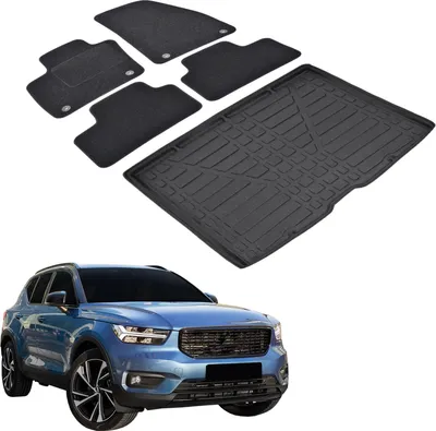 Image de Ensemble Tapis Velours Sur Mesure et Coffre TPE pour Volvo XC-40 Depuis 2017