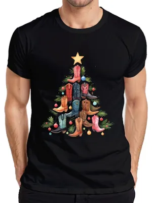 Immagine prodotto di Maglietta da uomo Boots Christmas Tree - Christmas Gift, Nero, S