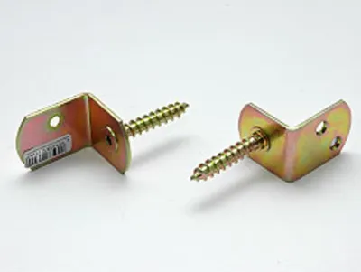 Obrázok produktu pre Rohový spojovací profil, tvar L, žltý pozinkovaný, 83 x 32 mm