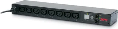 Produktbild von APC Rack PDU - AP7920B - Stromverteilung (schaltbar 1U, 12A/208V, 10A/230V, 8 Ausgänge C13, IEC C14)