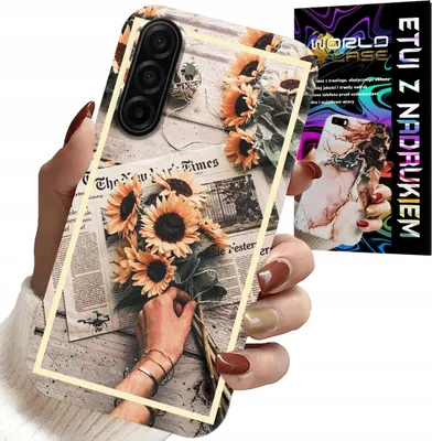 Zdjęcie produktu dla Etui Do Samsung Galaxy A57 5G - Kwiatisty Wzór Słonecznik Słoneczniki
