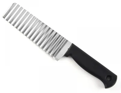 Produktbild von Wavy Vegetable Cutter 1 Stück, Edelstahl Wellenschneider Für Gemüse, Kartoffeln Karotten Waffeln, Küchenhelfer Für Schnelle Schnitte