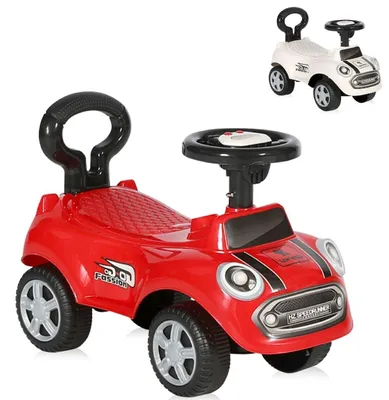 Produktbild von Lorelli Rutscher, Kinderauto Sport Mini, Kippschutz, Rückenlehne, Musikfunktion rot