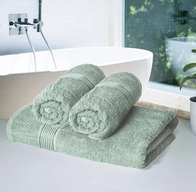 Produktbild von Famanu Handtuchset 4-teilig - Baumwolle, Übergröße, schnell trocknend
