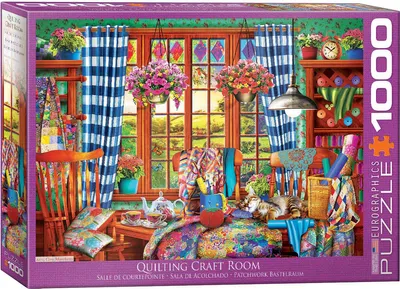 Produktbild von 1000 Teile Puzzle Das farbenfrohe Nähzimmmer