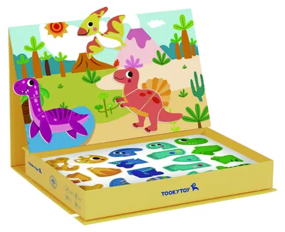 Produktbild von Tooky Toy Magnetpuzzle Dinosaurier-Puzzle