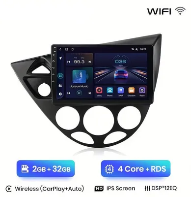 Obrázok produktu pre 2-DIN multimediálny prehrávač – autorádio s Android Auto, 9-palcovým dotykovým displejom, Wi-Fi a GPS navigáciou