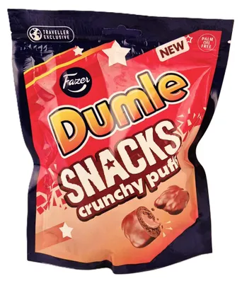 Produktbild von Fazer Dumle Snacks Crunchy Puffs 200g