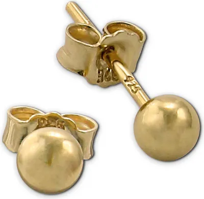 Image de SilberDream or Boucles d'oreilles Boule Femme 925 argent sterling SDO597Y4S